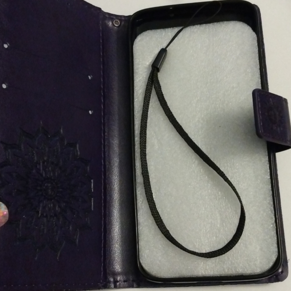 3D sunflower purple protective case for cell phone - Picture 4 of 8